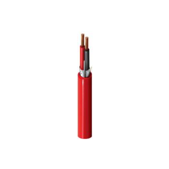 Cable Sistema Alarma contra Incendio 2 x 16AWG, conductor de cobre solido, aislamiento Polipropileno, cubierta PVC color rojo, 300V, 75°C, Riser FPLR - BELDEN