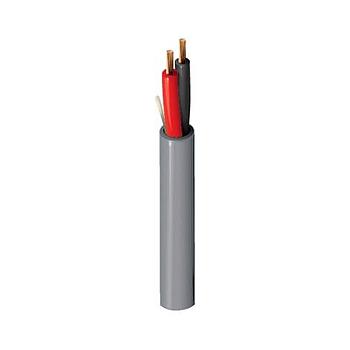 Cable Sistema Alarma contra Incendio 2 x 18AWG, conductor de cobre solido, aislamiento Polipropileno, blindaje con cinta de aluminio al 100%, cubierta PVC color rojo, 300V, 75°C, Riser FPLR - BELDEN