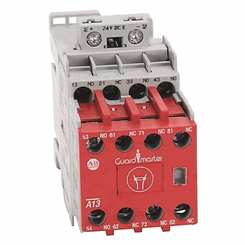 ROCKWELL AUTOMATION Contactor, Seguridad, 30A, 24VDC, Bobina, Contactos Bifurcados, 4NA, 4NC - 100SC30EJ14BC