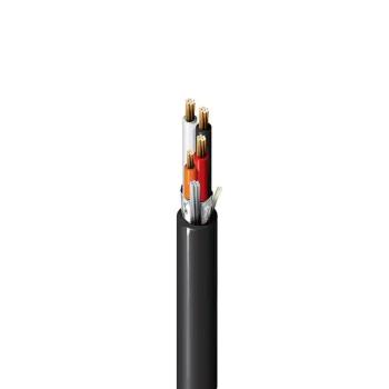 BELDEN Cable triad 18 AWG, PVC, blindaje 100%, PLTC/ITC 300 V, chaqueta negra, RoHS