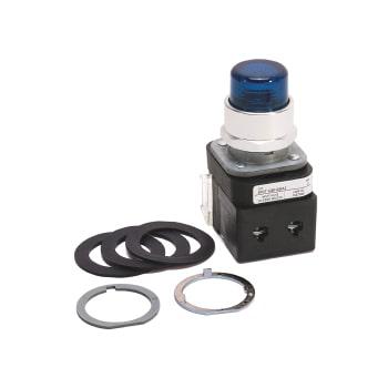 Botón Pulsador, Cabezal Ámbar Extendida, 12/130 VCA , LED, 30 mm, ROCKWELL - 800T-QBH2A