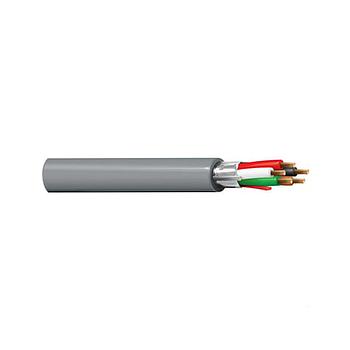 Security & Sound Cable, Riser-CMR, 5-18 AWG stranded bare copper conductors with polypropylene insulation, Beldfoil® shield and PVC jacket with ripcord