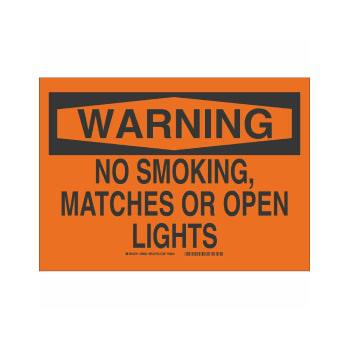 Brady 69600 Letrero De No Fumar, Naranja, B-120