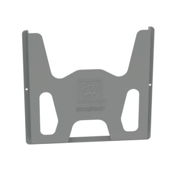 HOFFMAN Bolsillo para documentación, 12 x 12 pulg., Termoplástico, gris oscuro, reverso adhesivo - ADP2