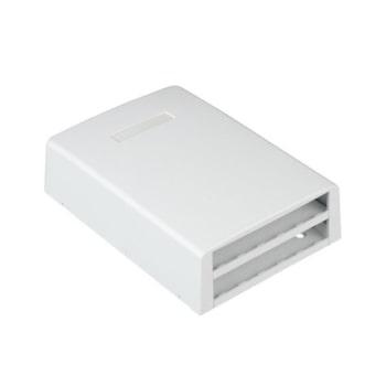 Caja de montaje de superficie Panduit Mini-Com, 12 puertos, blanco, ABS - CBXF12WH-AY