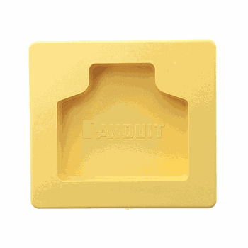 PANDUIT Accesorio, tapa de extremo, 2 "x 2" (50 mm x 50 mm) - FHDEC2X2YL