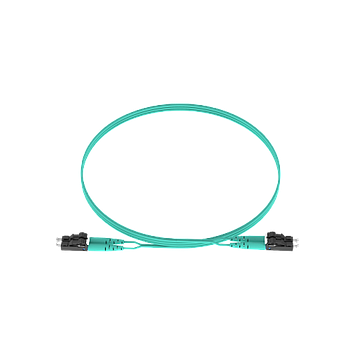PANDUIT Cable de conexión de fibra dúplex, OM3, Riser, 25M, Aqua - FX2ERLNLNSNM025