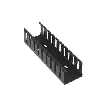 PANDUIT Conducto de cableado en ranuras anchas, tipo G, PVC, Negro - G2X2BL6