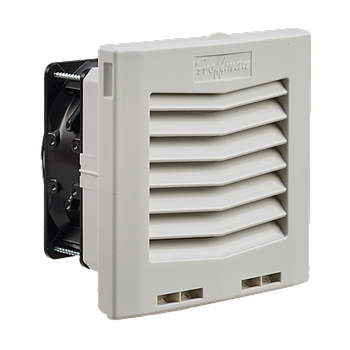 HOFFMAN Ventilador con filtro de montaje lateral HF05, 35 CFM, Gris claro - HF0516414