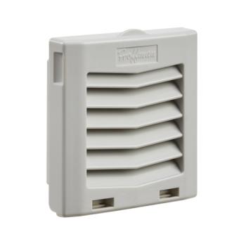 HOFFMAN Rejillas de escape para ventiladores con filtro HG, IP54, Gris claro - HG0400404