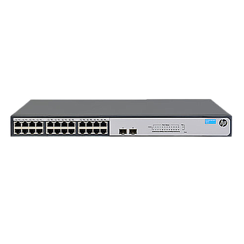 HP Conmutador HPE 1420, OfficeConnect, 24 Puertos, 2 puertos de fibra, No gestionado - JH017A