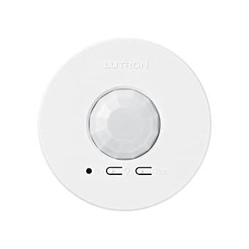 LUTRON Sensor de presencia y vacancia, Inalámbrico, 3 configuraciones, Blanco - LRF2-OCR2B-P-WH
