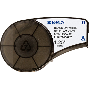 BRADY Etiquetas de vinilo autolaminable, Para cables y alambre, Serie BMP21 PLUS - M21-1250-427