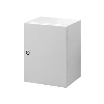 HOFFMAN Gabinete pequeño de montaje en pared, Exteriores, Serie GL66, Acero, Gris - MHC300250150