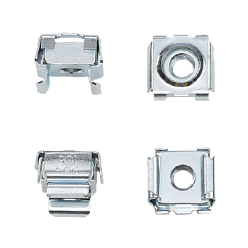 HOFFMAN Paquete de tuercas enjauladas, 10 - 30, 20 PZ, Acero, Plata - P1032CN