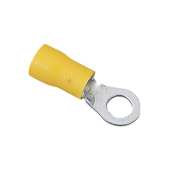PANDUIT Terminal de anillo, con aislamiento de vinilo, 12-10, Amarillo - PV1010RL