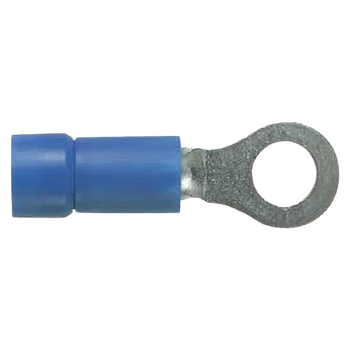 PANDUIT Terminal de anillo, con aislamiento de vinilo, 16 - 14, Azul - PV1410RM