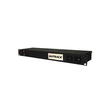 SUPRACK Supresor con regulador de voltaje, Montable en rack, 15A, 120V, Negro - SUPRACK