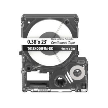 MP Cassette,Cont Tape,Polyolefin,.38"x23',BK on WT