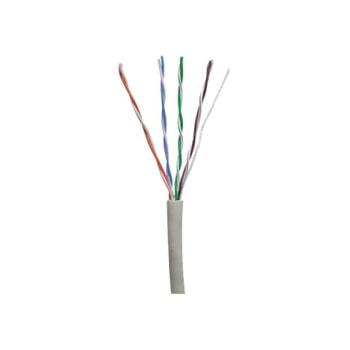 Copper Cable, Cat 5e, 4-Pair, 24 AWG, UTP, CM, Intl Gray, 1000ft/305m carton