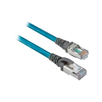 Cable de conexión EtherNet, 8 Conductores, RJ45 Recto Macho A RJ45 Recto Macho, Verde Azulado, 1.9 metros, ROCKWELL - 1585J-M8HBJM-1M9