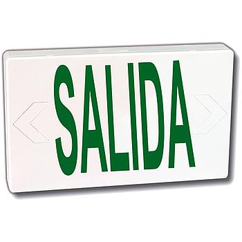 BEGHELLI, Letrero de Señalización "SALIDA", Verde, LED, 120/277V, 60Hz - VA4GSAS