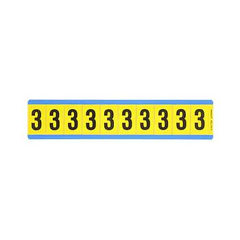 Number, Vinyl Cloth, '3', 1"H, 10/card,