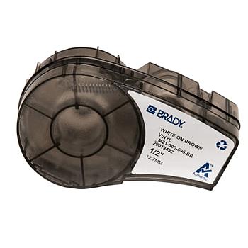 CART M21 B595 0.5" X 21' WHT/BRN