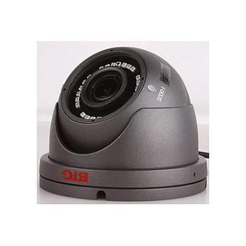 1080P AHD / TVI / CVI / Analog Eyeball Camera, 1/3" CMOS, 2.8mm-12mm Wide Angle Lens, IR Up to 65 ft., Control Over Coax, OSD, 12VDC, Charcoal Gray