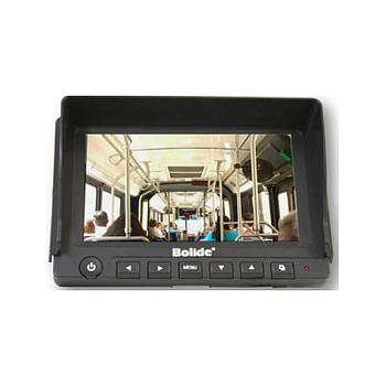 10" Security Grade Stand-alone Mobile Monitor with Sun Visor and Bracket, Mirror/Normal Image, Reversing Delay Time, Trigger Priority, 2-Channel Video/Audio, 12/24VDC. Aviation/RCA connection.