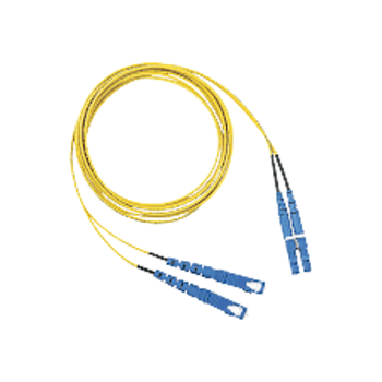 PANDUIT Cable de conexión de 2 fibras OS2, LC dúplex a LC dúplex, clasificación vertical (OFNR), cable con cubierta de 16 mm, estándar IL de 13 metros - F92ERLNLNSNM013