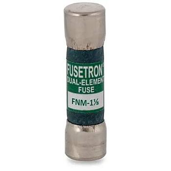 BUSSMANN Fusible Suplementario, 13/32" X 1-1/2" Doble Elemento Acción Retardada, 250Vca - FNM-1-1-8