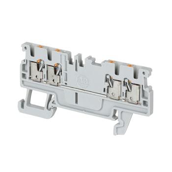 1492-P PUSH-IN TERMINAL BLOCKS , 1.5 MM² ( AWG 26 - AWG 14) , 13 A , FEED-THROUGH , SINGLE LEVEL ,2 POINTS ON ONE SIDE, 2 POINTS ON OTHER SIDE